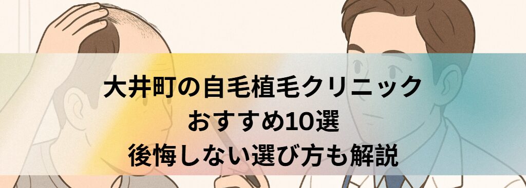 大井町の自毛植毛クリニックおすすめ10選｜後悔しない選び方も解説