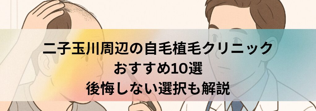 二子玉川周辺の自毛植毛クリニックおすすめ10選｜後悔しない選び方も解説